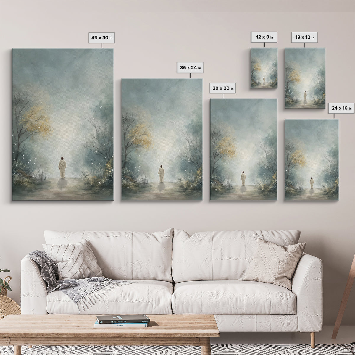 Garden Of Peace – Framed Canvas Print – Christian Art Canvas – Christian Wall Art – Christian Art Painting – Subtle Christian Art