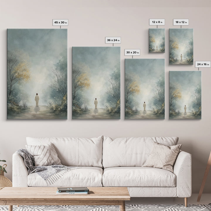 Garden Of Peace – Framed Canvas Print – Christian Art Canvas – Christian Wall Art – Christian Art Painting – Subtle Christian Art