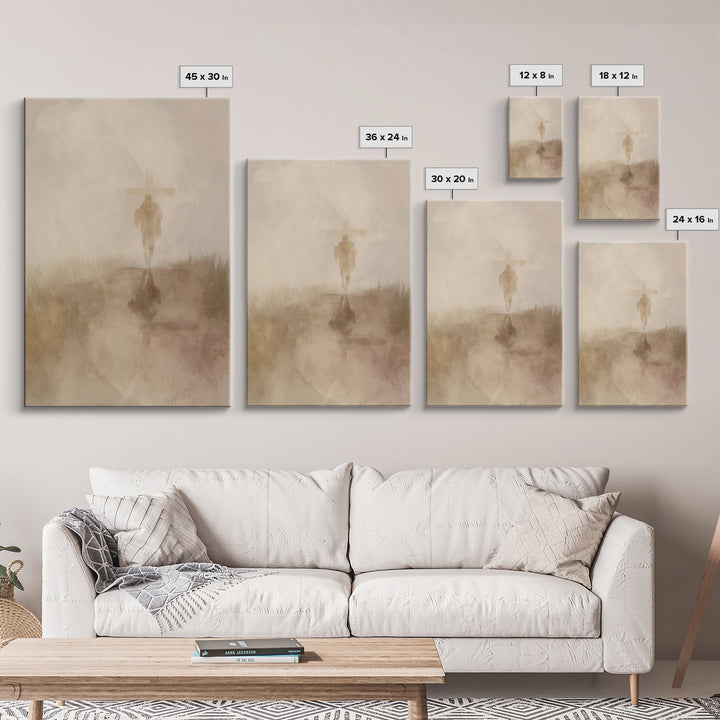 Burden Of Love – Framed Canvas Print – Christian Wall Art – Christian Art Canvas – Christian Painting – Christian Art Print