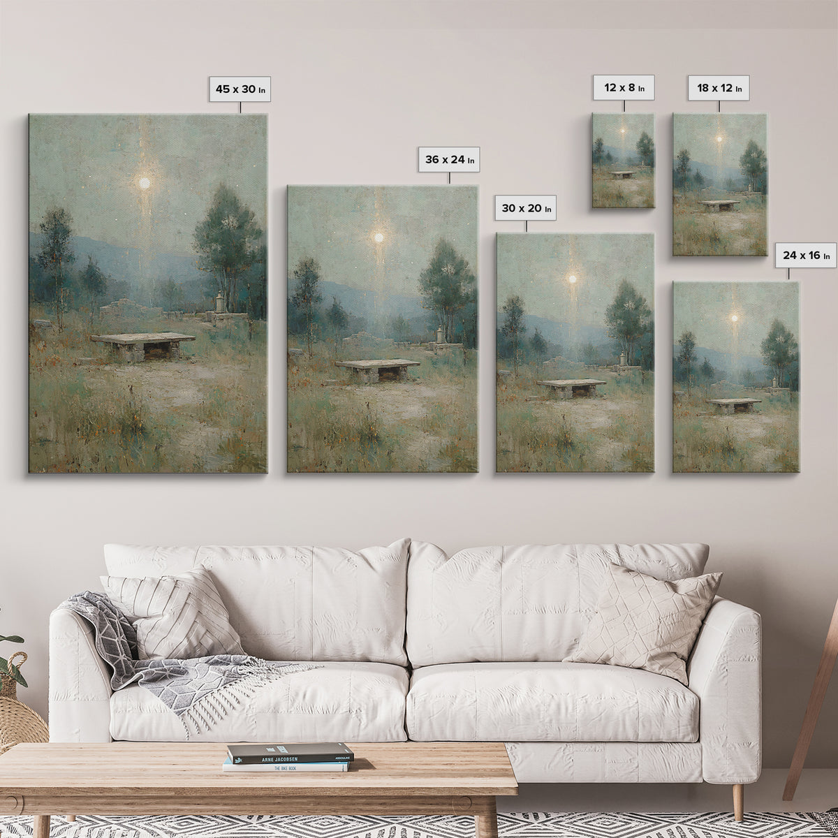 Dawn Of Salvation – Framed Canvas Print – Christian Art Canvas – Christian Wall Art – Vintage Christian Art – Christmas Art