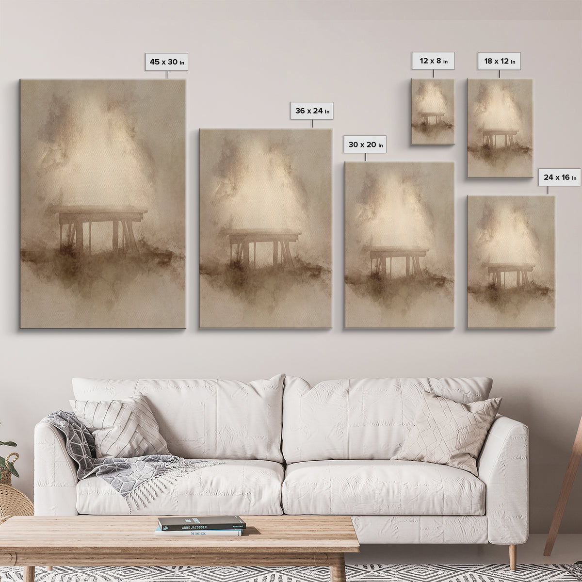 Silent Birth Place – Framed Canvas Print – Christian Wall Art – Christian Art Canvas – Minimalist Christian Art – Christmas Art