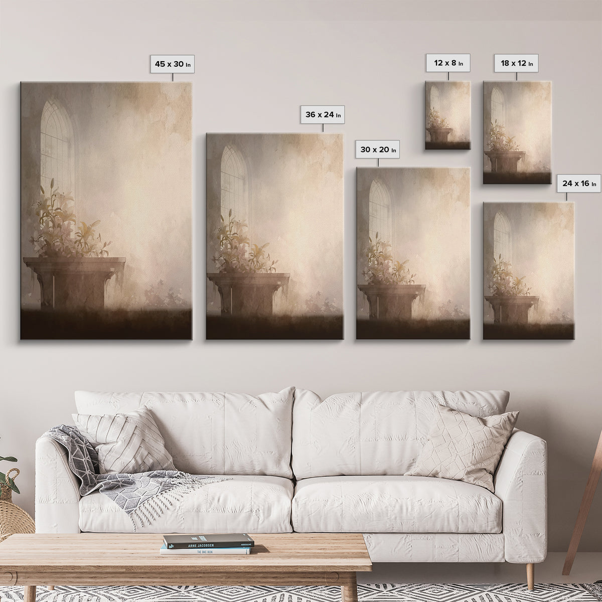 Quiet Chapel Grace – Framed Canvas Print – Christian Art Canvas – Christian Wall Art – Vintage Christian Art – Christian Painting – Christi