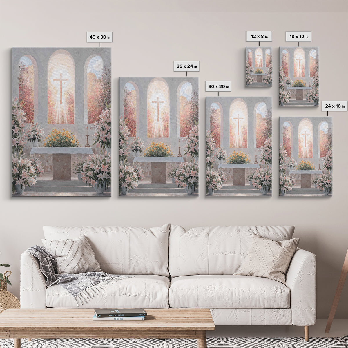 Stillness Of Light – Framed Canvas Print – Christian Wall Art – Christian Art Canvas – Subtle Christian Art – Christian Christmas Art – Chr