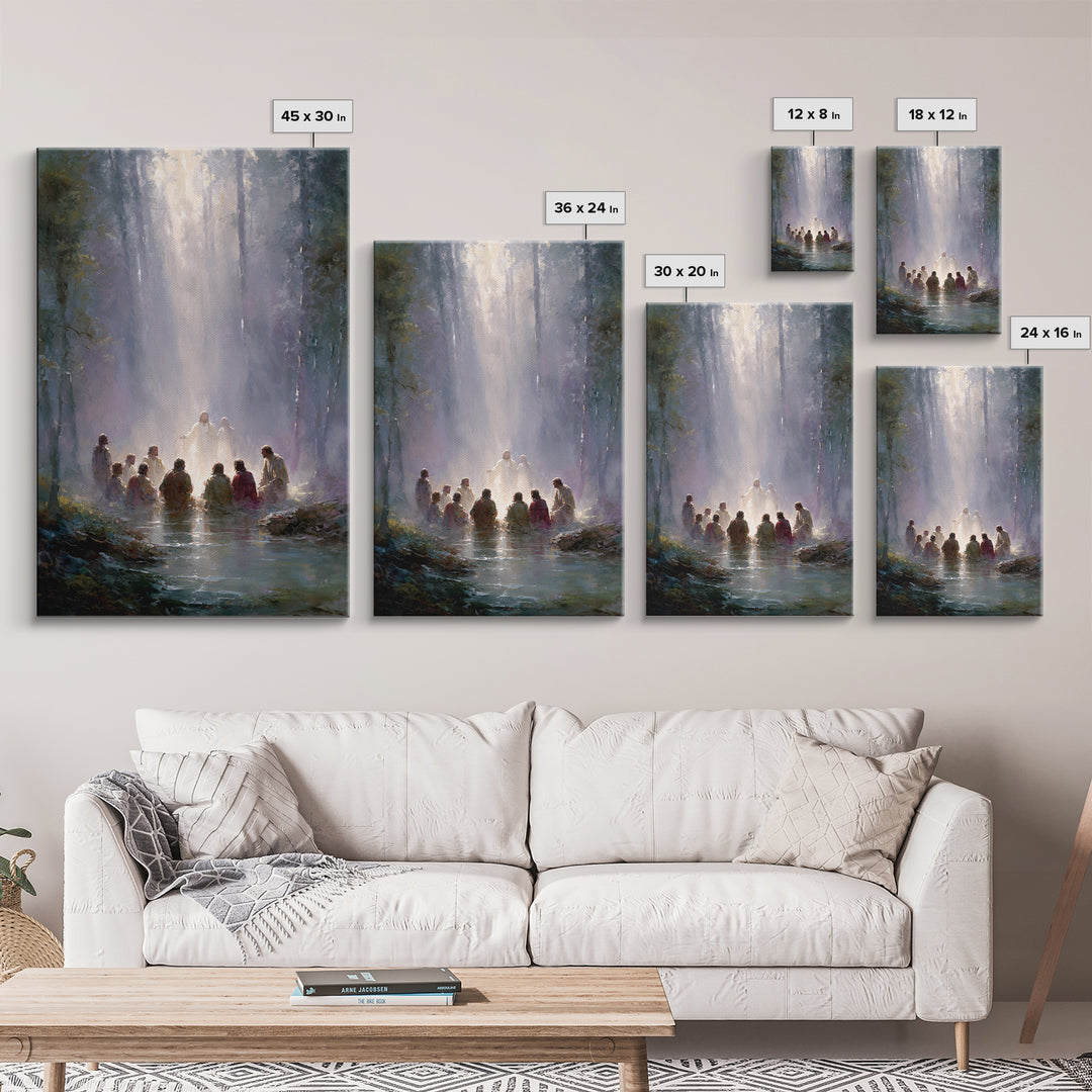 Forest of Glory | Framed Canvas Print | Christian Art Canvas | Jesus Painting | Large Christian Art | Christian Art Work | Christian Gift I
