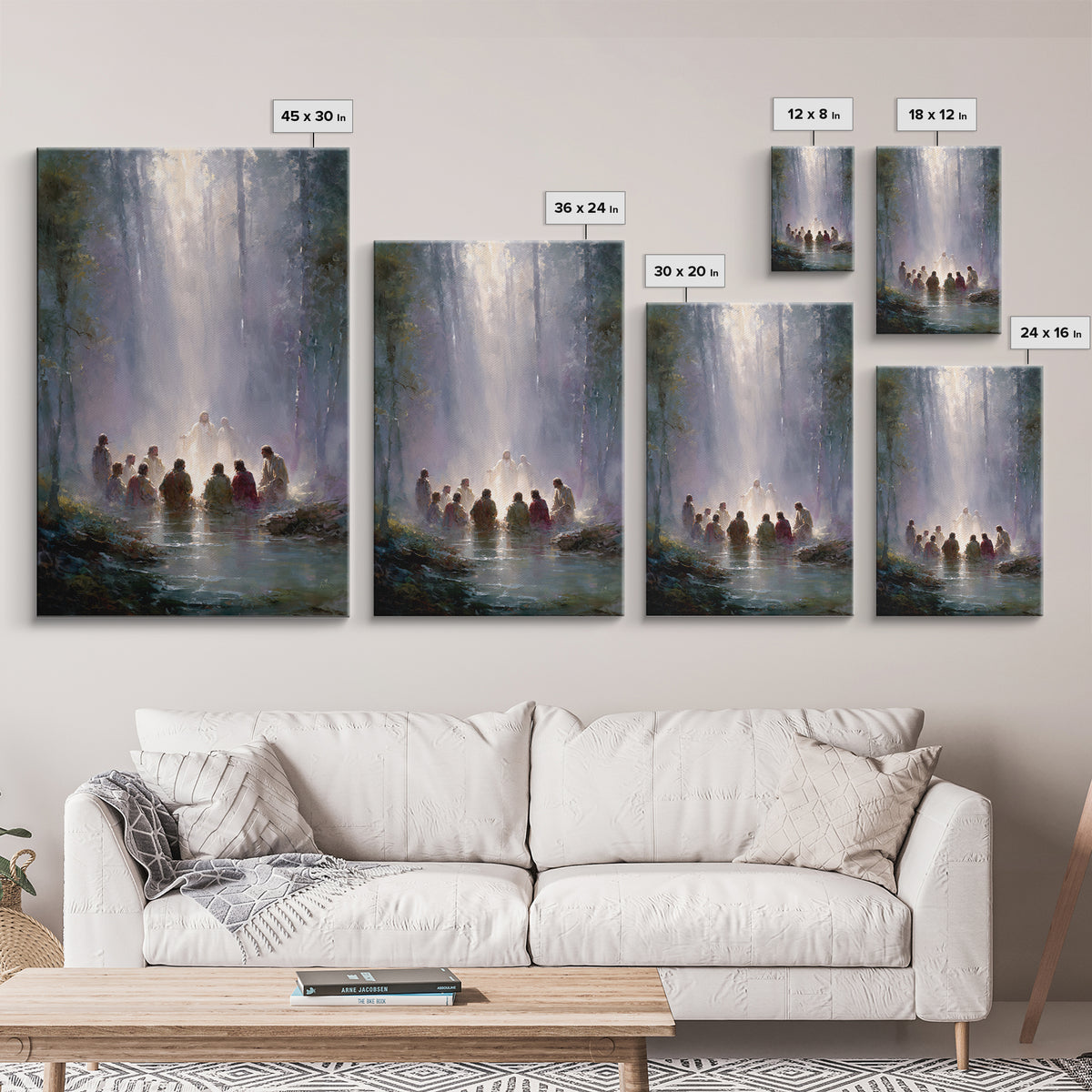 Forest of Glory | Framed Canvas Print | Christian Art Canvas | Jesus Painting | Large Christian Art | Christian Art Work | Christian Gift I