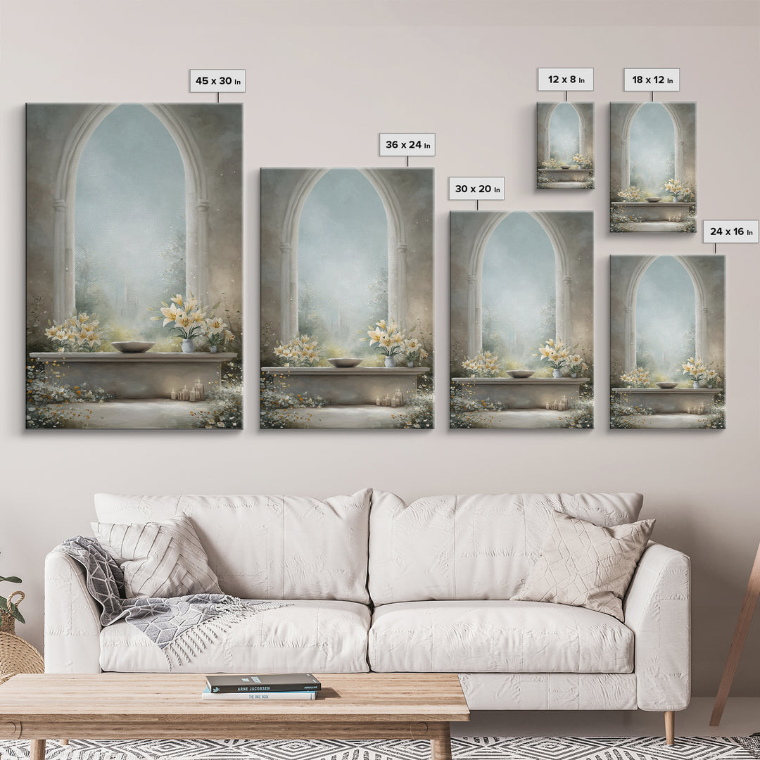 Easter Blooming Hope – Framed Canvas Print – Christian Wall Art – Christian Art Canvas – Christian Decor – Christian Painting – Christian G