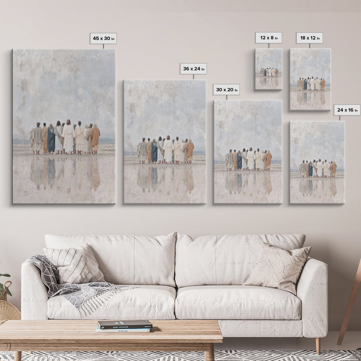 Morning Discipleship | Framed Canvas Print | Christian Art Canvas | Jesus Painting | Christian Wall Art | Christian Gift Ideas | Christian