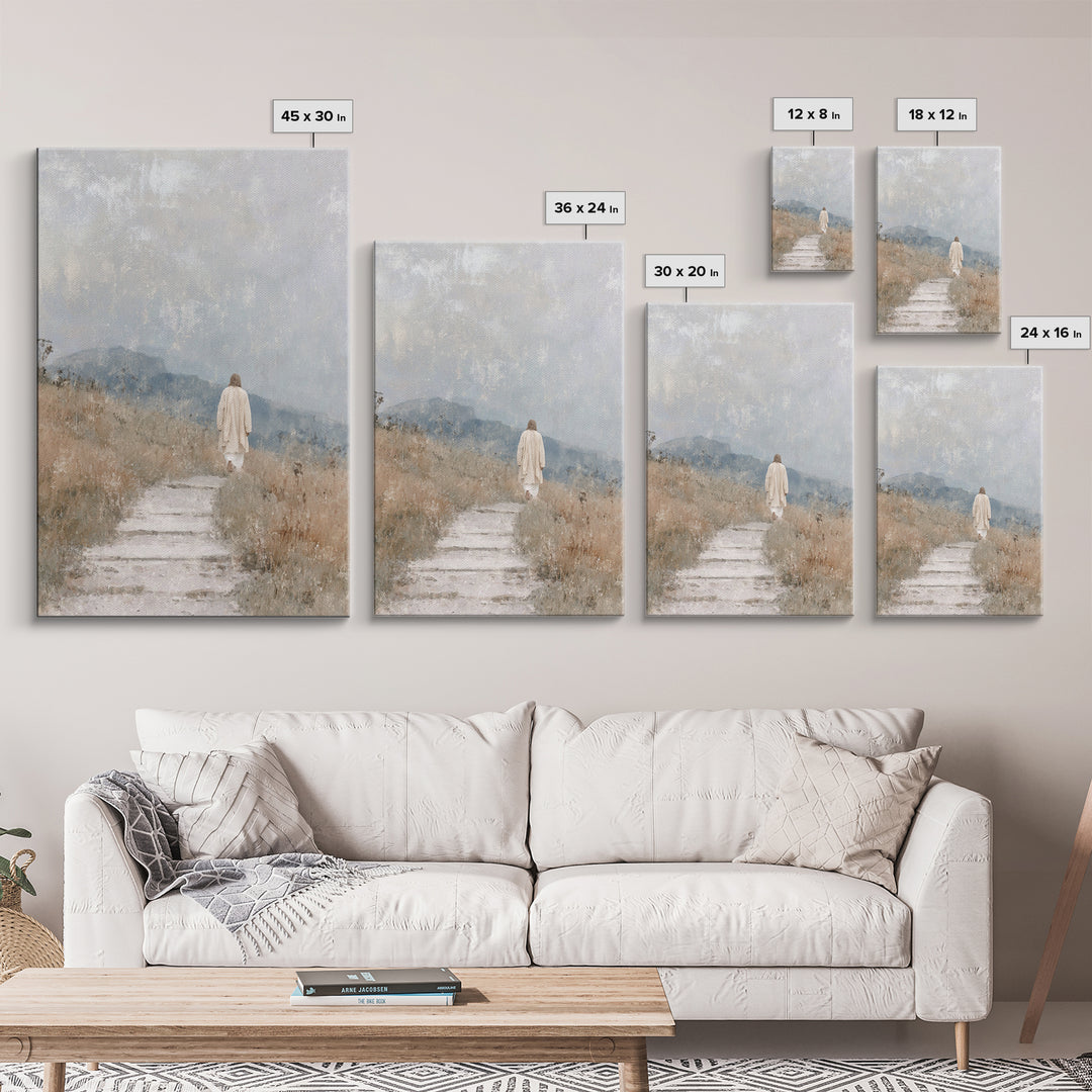 Wilderness Promise – Framed Canvas Print – Christian Wall Art – Christian Art Canvas – Jesus Painting – Subtle Christian Art – Christian Gi