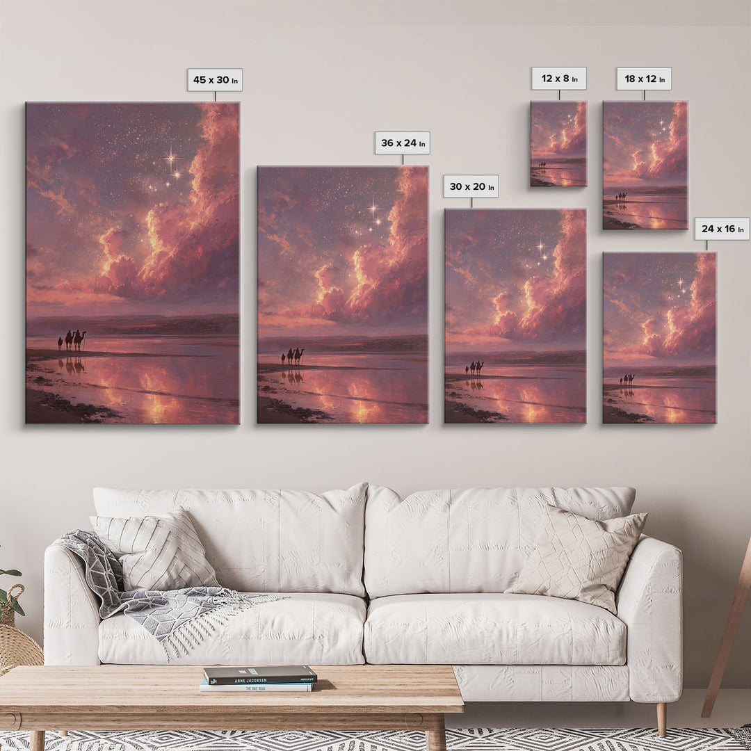 Star of Dawn | Framed Canvas Print | Christian Christmas Art | Christian Art Canvas | Christmas Wall Art | Christian Gift Ideas | Moody Chr