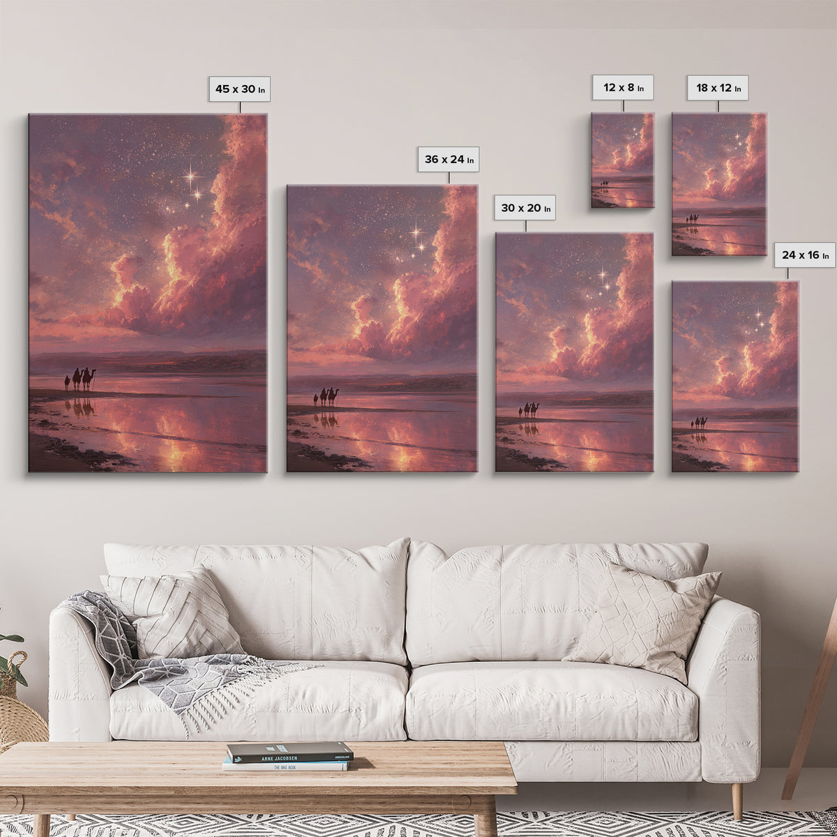 Star of Dawn | Framed Canvas Print | Christian Christmas Art | Christian Art Canvas | Christmas Wall Art | Christian Gift Ideas | Moody Chr