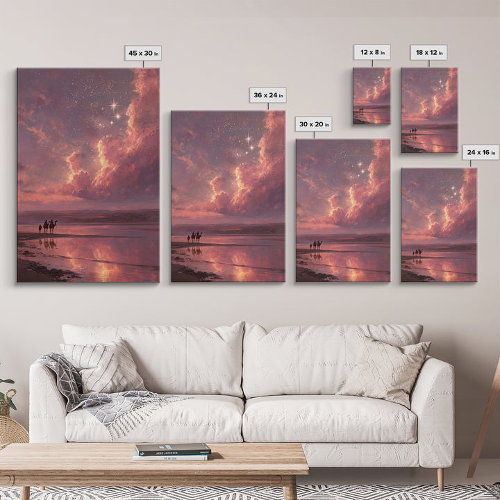 Star of Dawn | Framed Canvas Print | Christian Christmas Art | Christian Art Canvas | Christmas Wall Art | Christian Gift Ideas | Moody Chr