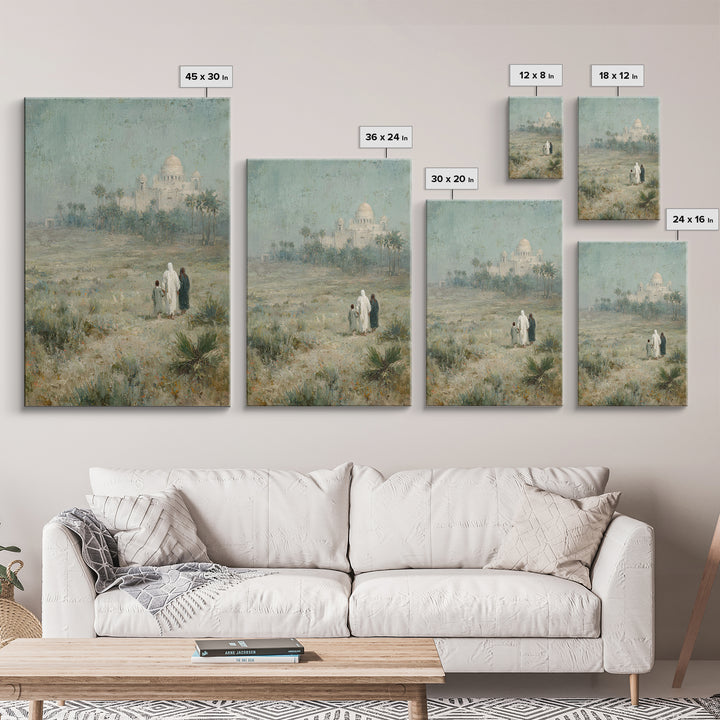 Desert Star Journey – Framed Canvas Print – Christian Wall Art – Christian Art Canvas – Christian Christmas Art – Christmas Art – Jesus Pai