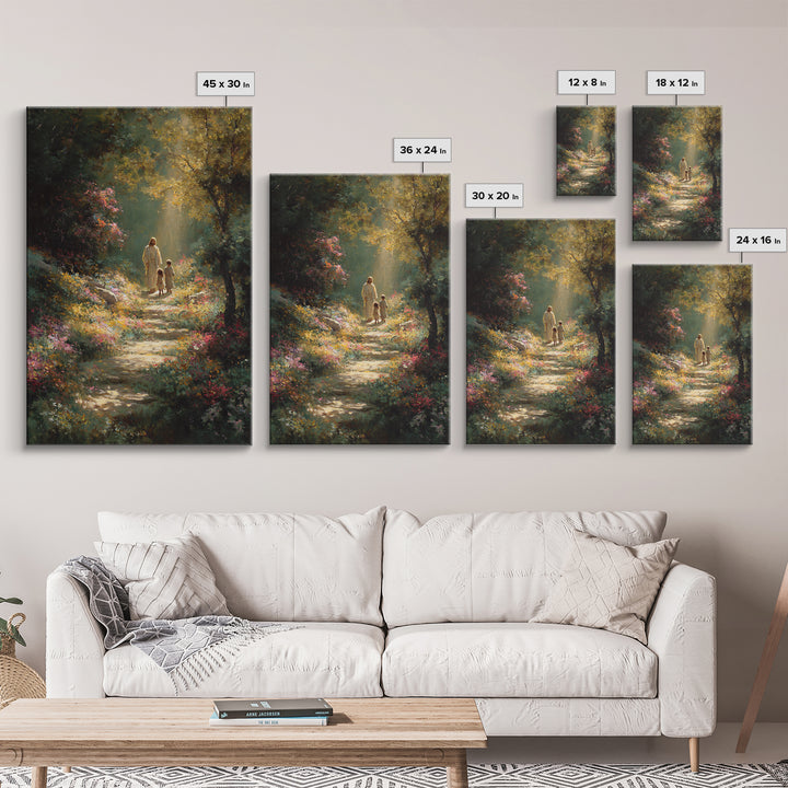 Radiant Promise - Framed Canvas Print - Christian Art Canvas - Jesus Painting - Christian Wall Art - Christmas Art - Christian Gift Ideas