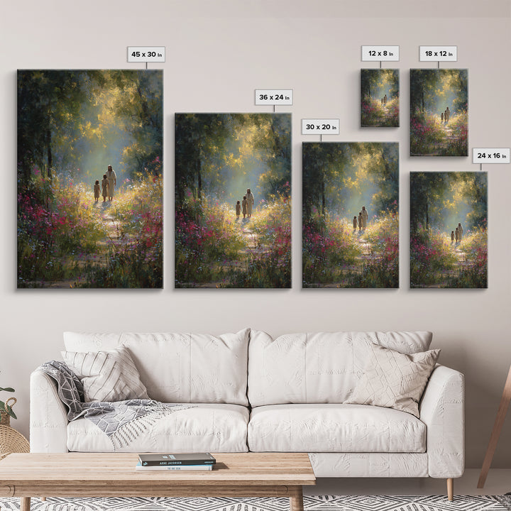 Garden Light – Framed Canvas Print – Christian Art Canvas – Jesus Painting – Christian Wall Art – Christian Decor – Christmas Art