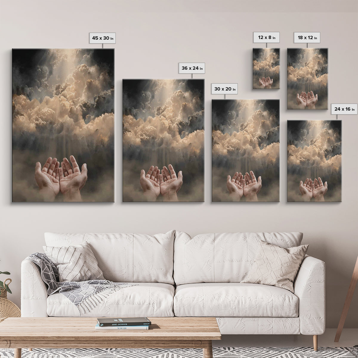 Glory Unveiled | Framed Canvas Print | Christian Wall Art | Christian Art Canvas | Moody Christian Art | Christian Gift Ideas | Modern Chri