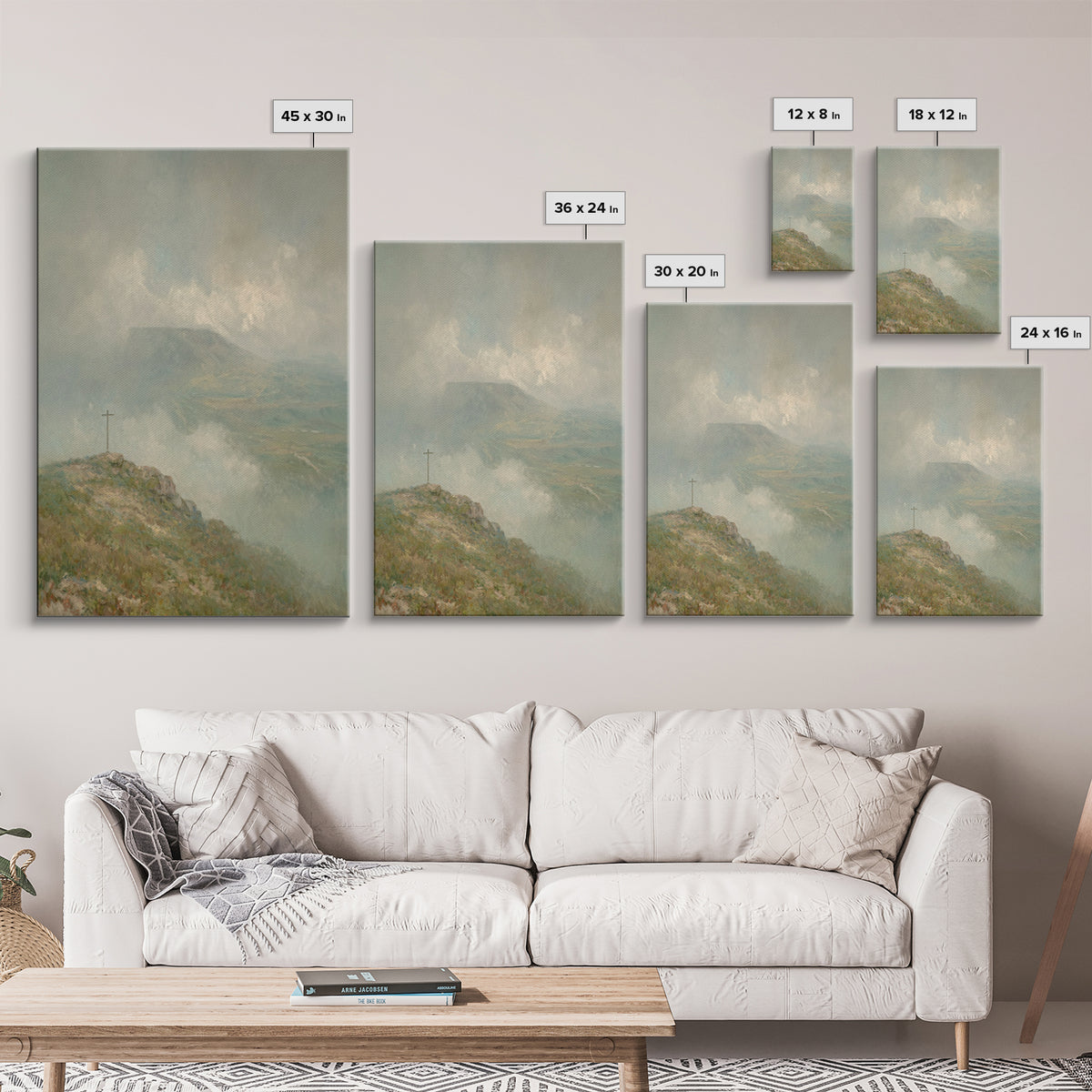 Summit Of Grace – Framed Canvas Print – Christian Wall Art – Christian Art Canvas – Jesus Painting – Christian Christmas Art – Christian De