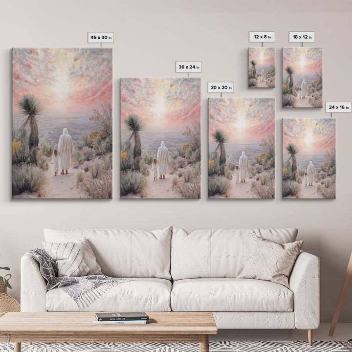 Guided By Heaven – Framed Canvas Print – Christian Wall Art – Christian Art Canvas – Christian Painting – Unique Christian Art – Jesus Art