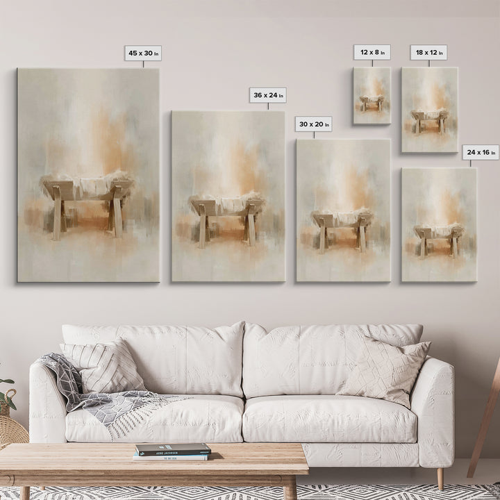 Radiant Hope – Framed Canvas Print – Christian Wall Art – Christian Christmas Art – Christmas Art Framed – White Christmas Art – Christian