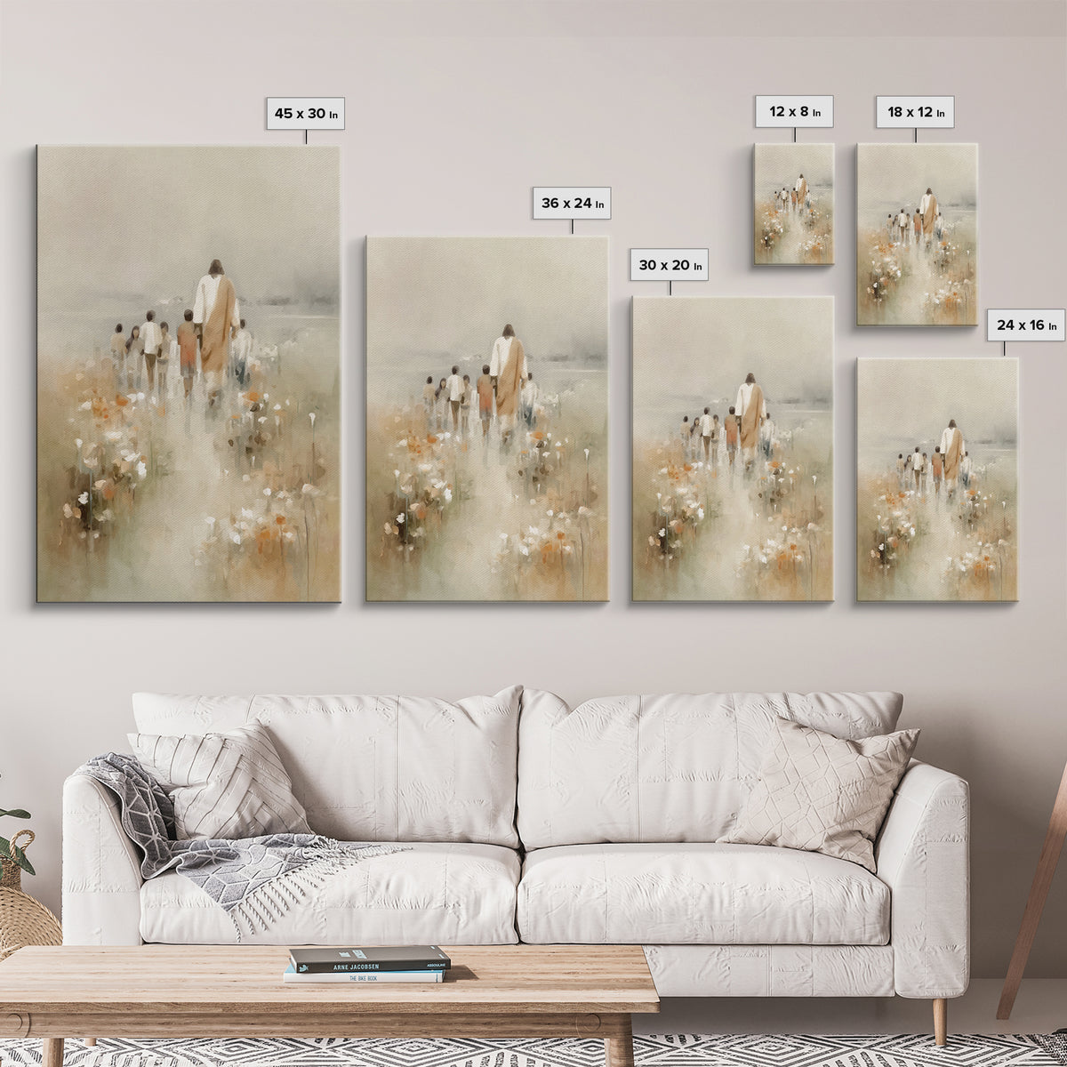 Pathway Of Grace – Framed Canvas Print – Christian Wall Art – Christian Art Canvas – Jesus Painting – Christian Art – Christian Decor