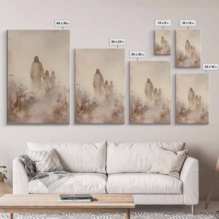 Fields Of Mercy – Framed Canvas Print – Christian Art – Christian Art Canvas – Jesus Painting – Christian Wall Art – Christian Decor