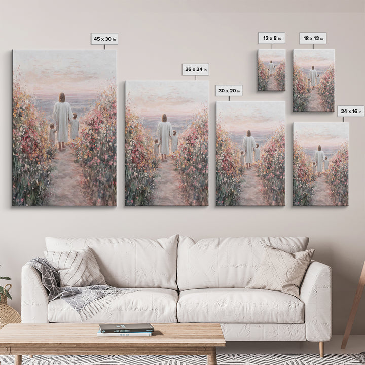 Blossoms Of Hope – Framed Canvas Print – Christian Decor – Christian Wall Art – Christian Art Canvas – Jesus Painting – Christian Art