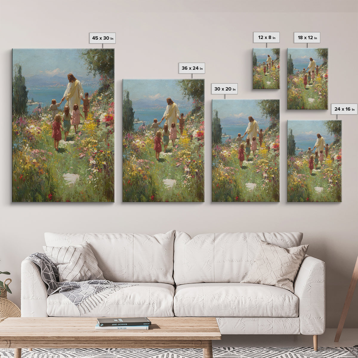 Summer Of Grace – Framed Canvas Print – Christian Art Canvas – Christian Art – Christian Wall Art – Jesus Painting – Christian Decor