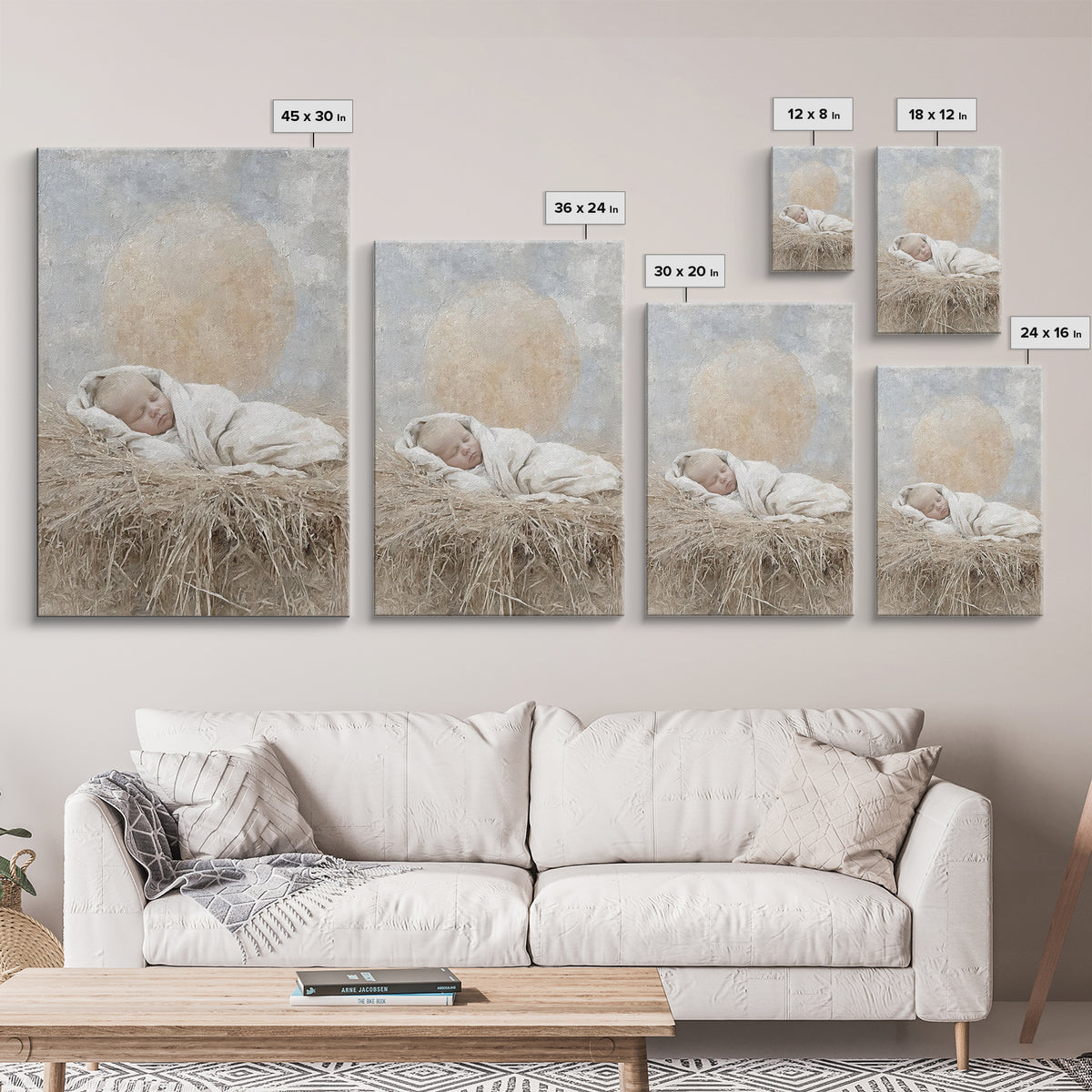 Holy Dawn Light – Framed Canvas Print – Christian Art – Jesus Painting – Christian Wall Art – Christian Art Canvas – Christian Decor