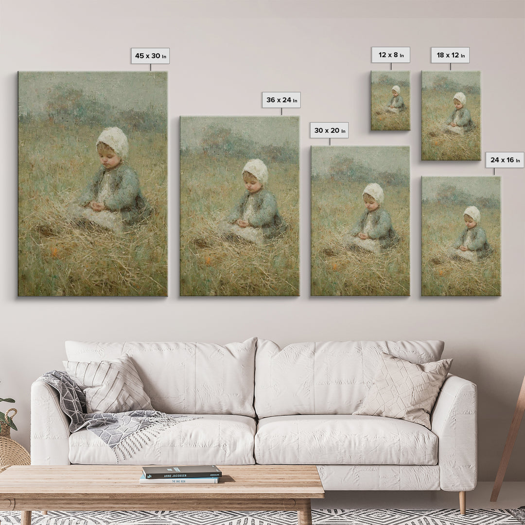 Fields Of Mercy | Framed Canvas Print | Christian Christmas Art | Vintage Christian Art | Christian Wall Art | Christian Art Canvas | Chris