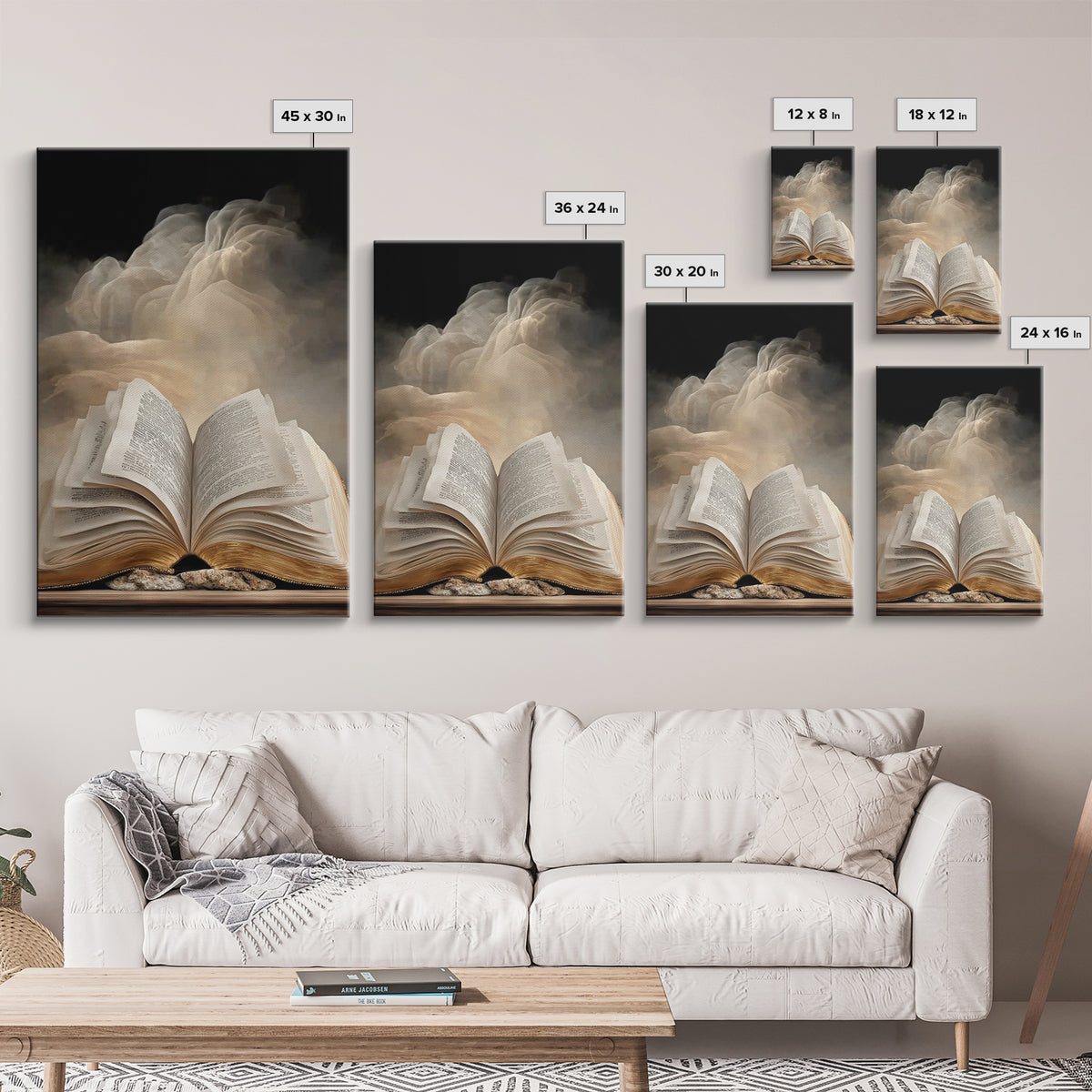 Sacred Scripture – Framed Canvas Print – Christian Art Canvas – Christian Wall Art – Christian Painting – Christian Art Prints – Christian