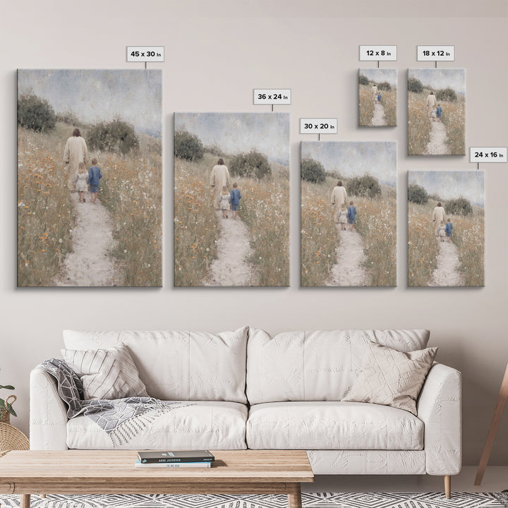 Garden Of Promise – Framed Canvas Print – Christian Wall Art – Christian Art Canvas – Jesus Painting – Modern Christian Art – Christian Gif