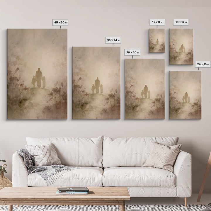 Valley Of Grace – Framed Canvas Print – Christian Art Canvas – Christian Wall Art – Jesus Painting – Christian Gift – Modern Christian Art