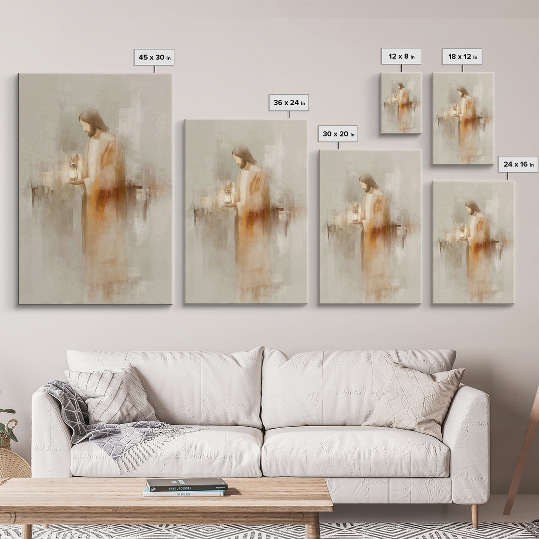 Radiant Mercy – Framed Canvas Print – Christian Wall Art – Jesus Painting – Christian Art Canvas – Modern Christian Art – Christian Christm