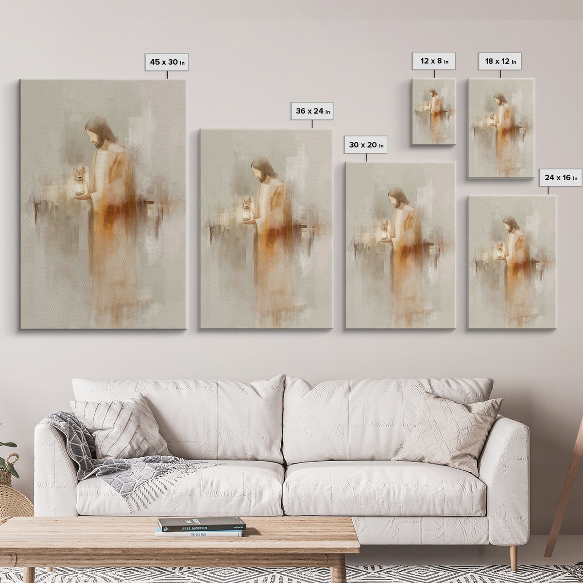 Radiant Mercy – Framed Canvas Print – Christian Wall Art – Jesus Painting – Christian Art Canvas – Modern Christian Art – Christian Christm