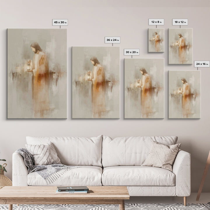Radiant Mercy – Framed Canvas Print – Christian Wall Art – Jesus Painting – Christian Art Canvas – Modern Christian Art – Christian Christm