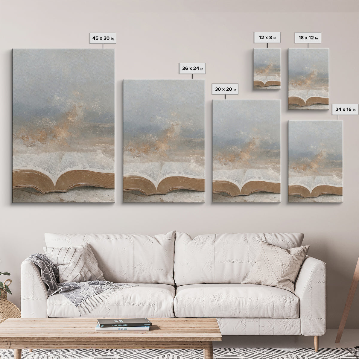 Light Of Scripture – Framed Canvas Print – Christian Wall Art – Christian Art Canvas – Jesus Painting – Christian Decor – Christmas Art