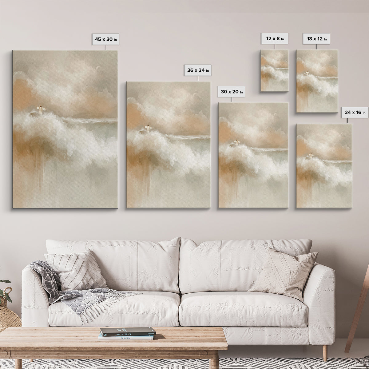 Divine Stillness, Framed Canvas Print, Christian Art Print, Jesus Canvas Art, Subtle Christian Art, Christian Wall Art, Christmas Art Print