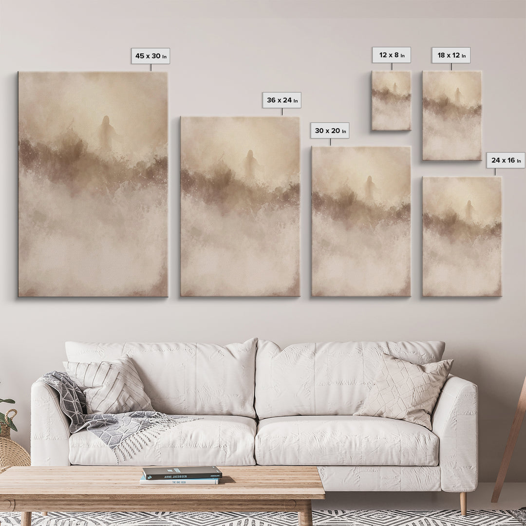 Path Of Glory, Framed Canvas Print, Christian Art Canvas, Jesus Art Print, Modern Christian Art, Christian Decor For Home, Christmas TV Art