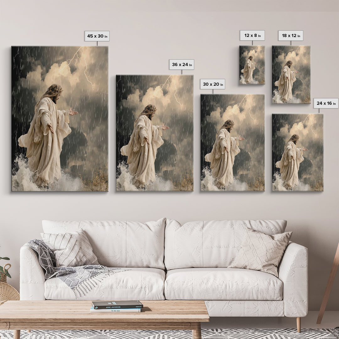 Veil Of Radiance – Framed Canvas Print – Jesus Painting Canvas – Christian Art – Vintage Christian Art – Christian Wall Art – Christian Chr