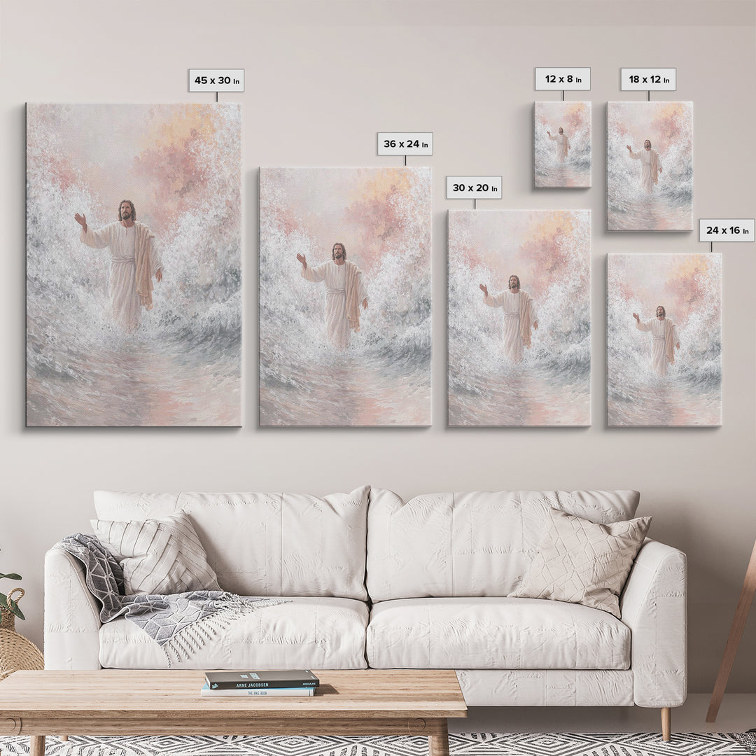 Radiant Promise | Framed Canvas Print | Christian Art Print | Jesus Canvas Art | Christian Paintings | Christian Christmas Decorations | Un