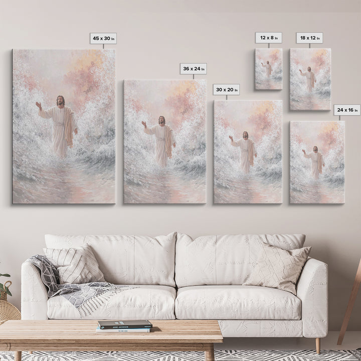 Radiant Promise | Framed Canvas Print | Christian Art Print | Jesus Canvas Art | Christian Paintings | Christian Christmas Decorations | Un