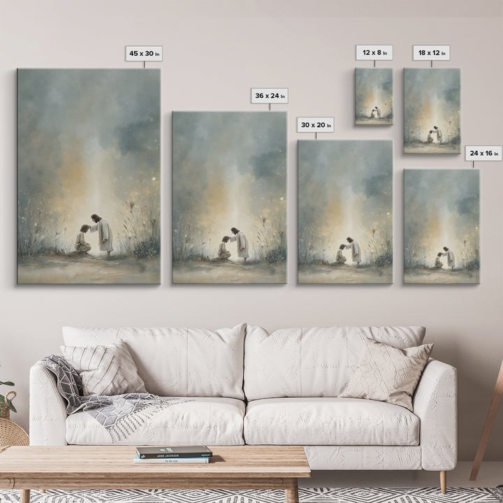 Light of Renewal – Framed Canvas Print – Christian Wall Art – Jesus Art Canvas – Christian Painting – Subtle Christian Art – Christian Home