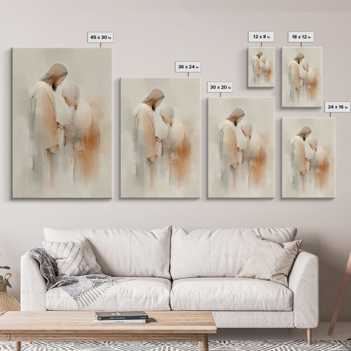 Graceful Blessing – Framed Canvas Print – Christian Wall Art – Christian Art Canvas – Jesus Painting – Christian Decor – Christian Art Prin