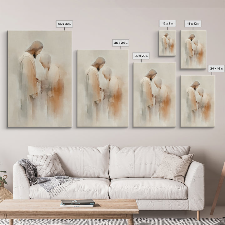 Graceful Blessing – Framed Canvas Print – Christian Wall Art – Christian Art Canvas – Jesus Painting – Christian Decor – Christian Art Prin