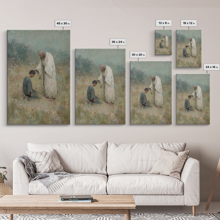 Field of Mercy – Framed Canvas Print – Christian Art Canvas – Christian Gift Ideas – Jesus Painting – Christian Wall Art – Christian Decor