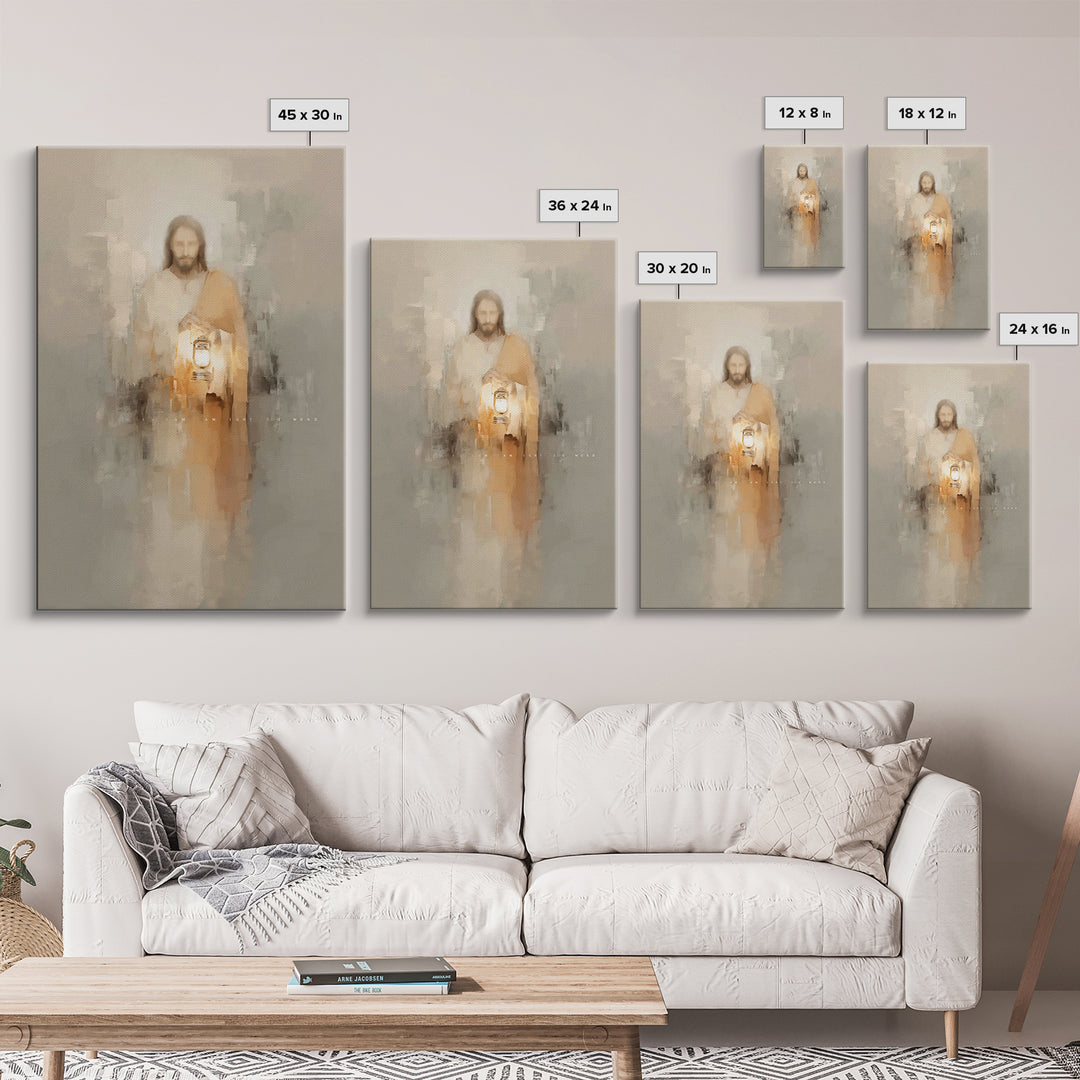 Path of Illumination – Framed Canvas Print – Christian Art Print – Christian Decor – Christian Art Canvas – Christian Gift Ideas – Jesus Pa