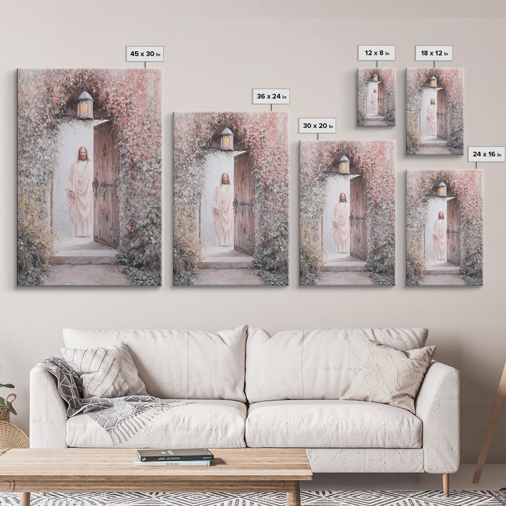 Open Door Hope | Framed Canvas Print | Christian Wall Art | Jesus Art Print | Christian Decor For Home | Christian Art Canvas | Christian G
