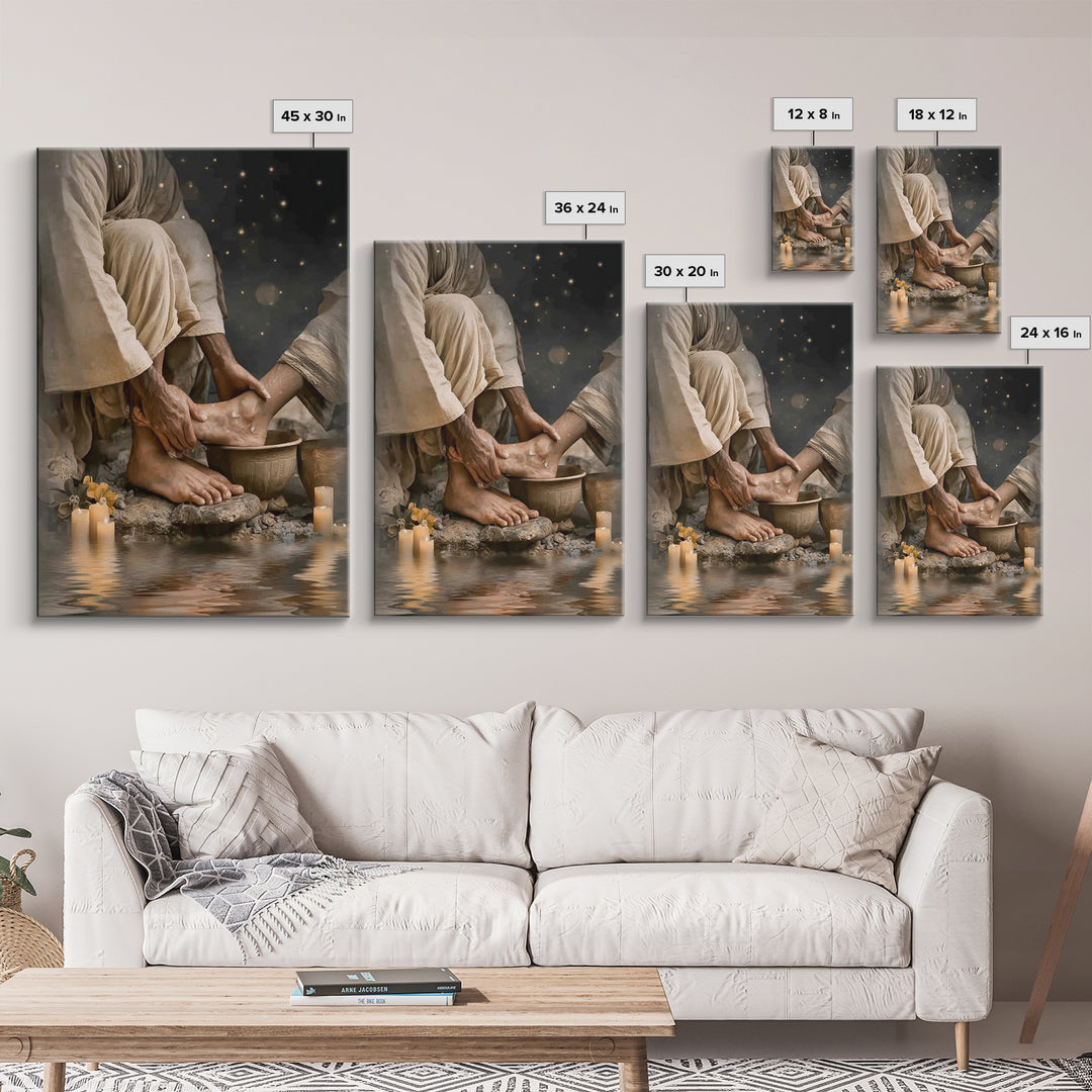 Radiant Intercession – Framed Canvas Print – Christian Wall Art – Christian Art Canvas – Christian Painting – Christian Christmas Art – Chr