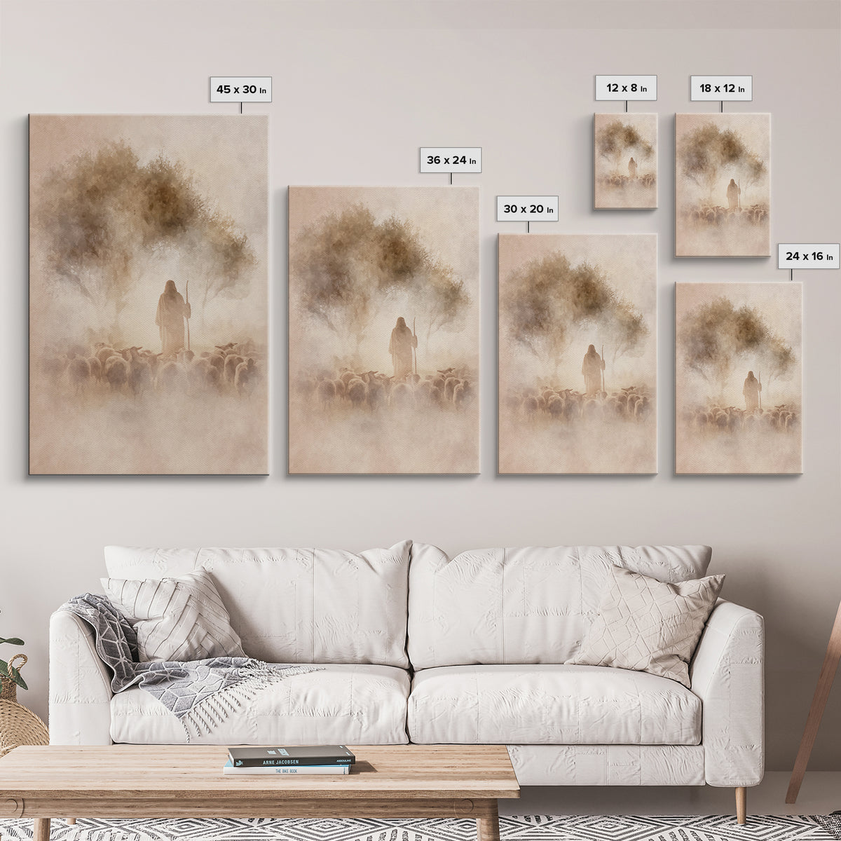 Gardens Of Mercy – Framed Canvas Print – Jesus Painting – Christian Wall Art – Christian Art Canvas – Christian Christmas Art – Christian D