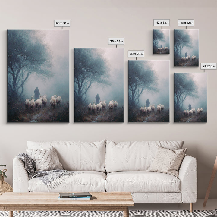 Dawn Of Compassion – Framed Canvas Print – Christian Art Canvas – Jesus Painting – Christian Wall Art – Christmas Art – Christian Christmas