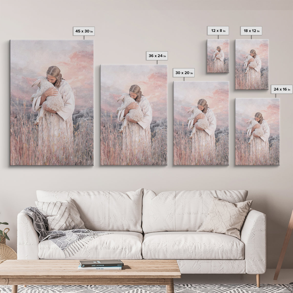 Harbor Of Tenderness – Framed Canvas Print – Christian Christmas Art – Jesus Painting – Christian Art Canvas – Christian Wall Art – Modern